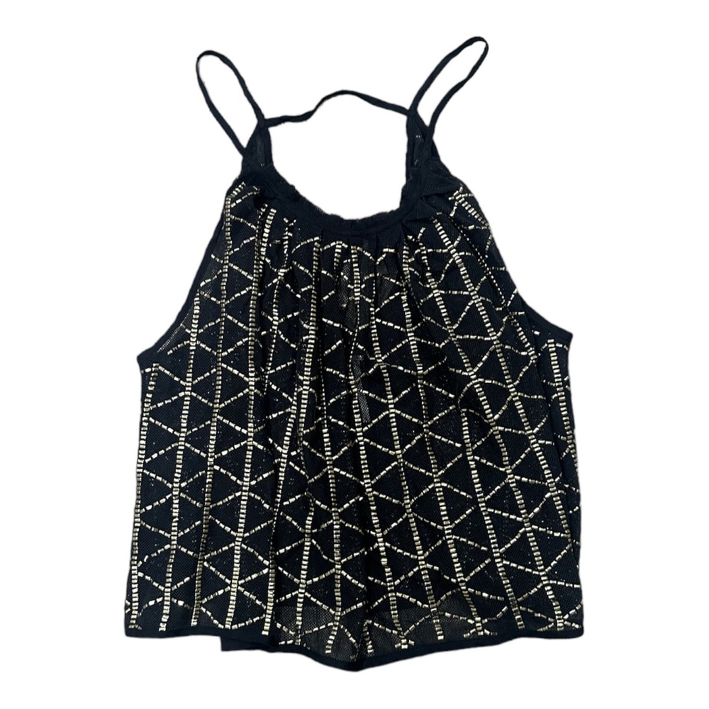 Free People Atlantis Beaded Swing Crop Tank Top